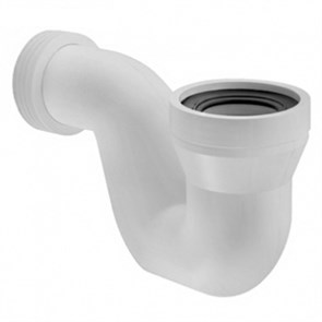 Труба фановая L=190 мм, с г/затвором и манжетой, вход 97-107 мм, выход внутрь 110 мм трубы 866800