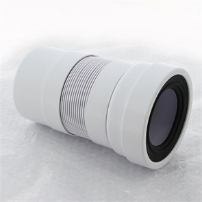 Труба фановая L=200-330 мм гофр., вход 97-107 мм, выход 110 мм 857563