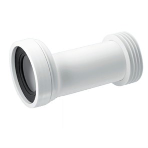 Труба фановая L=260 мм с манжетой и 20 мм смещ., вход 97-107 мм, выход внутрь 110 мм трубы 885475