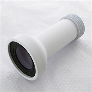 Труба фановая L=260 мм с манжетой, вход 97-107мм, выход внутрь 90 мм трубы 872613