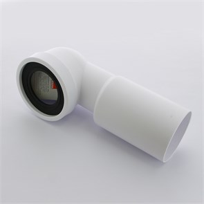 Труба фановая L=285 мм под углом 90, вход 97-107 мм, выход 110 мм 873509