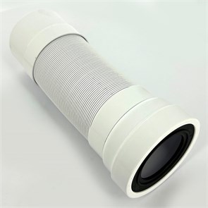 Труба фановая L=330-850 мм гофр., вход 97-107 мм, выход 110 мм 863915