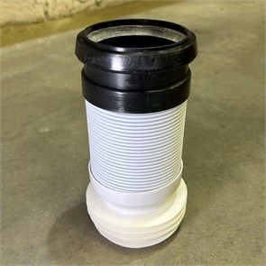 Труба фановая L230-450 мм гофр. DN90/110-120, для выпуска унитаза 867450