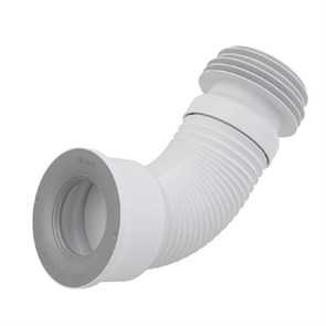 Труба фановая L240-600 мм гофр. DN80/110 x 100/120 мм, для выпуска унитаза 869402