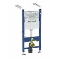 Модуль Geberit Duofix для подвесного унитаза, 112 см, с бачком Delta 12 см, клавиша Delta30, хром 859547