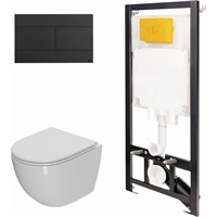 Модуль OLI 80 ECO 886914SLO3 для подвесного унитаза, SLIM, черная 869662