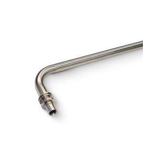 Трубка аксиальная Г-образная 16, 250 мм, для подключения радиатора, нерж. сталь 879207