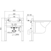 Модуль OLI Easy 618547 для биде 503 х 420 х 80 мм 875699