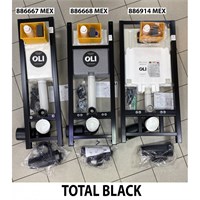 Модуль OLI QUADRA LE 886667 (280490) Sanitarblock 300 x 1150 х 180 мм с креплением, total black LE 873274