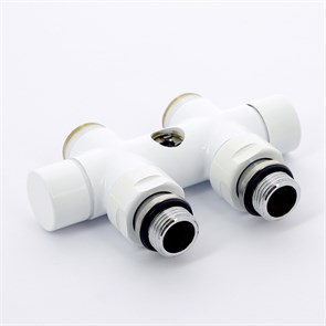 Узел ручной прямой с запорным клапаном V48500EE цвет белый 879743