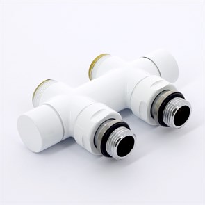 Узел ручной прямой с запорным клапаном без байпаса V48500EESB цвет белый 864391