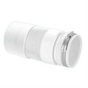 Фановая труба гофрированная раздвижная (L330-760мм); вход Ду=97-107мм подсоединение с использованием 874320