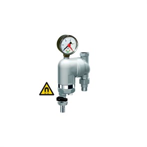 Фильтр 100мкм, с магнитной вставкой, с манометром,  Max: 95 'C, 25 бар. Поворотное соединение 1/2" В 878161