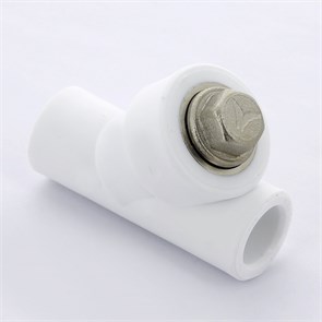 Фильтр косой ВВ 20 мм PP-R белый 871498