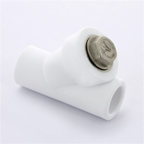 Фильтр косой ВВ 25 мм PP-R белый 864774