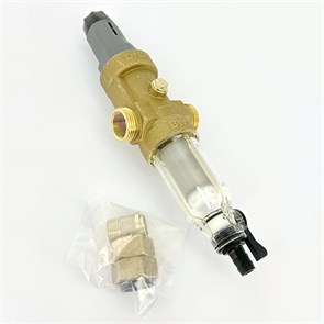 Фильтр промывной Protector mini HWS 3/4" 100 мкм для х/в, пластик. колба 877726