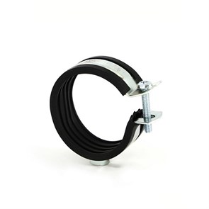 Хомут одновинтовой 1 1/2" (48-51 мм) с резиновым уплотнителем 861825