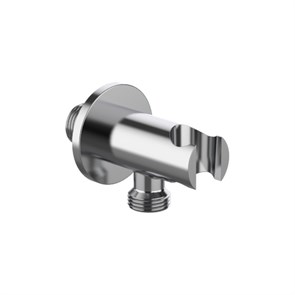 Шланговое подсоединение Tiemme DC603 с держателем, круглое , хром 859838