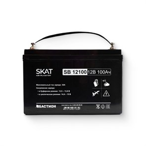 АКБ свинцово-кислотная SKAT SB 12100, AGM 12 В, 100 Ач 918133