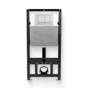 Инсталляция для подвесного унитаза РЕХАУ NOVAFLOW, с кнопкой NOVA QUAD 001 пластик, белый, глянцевый 918259