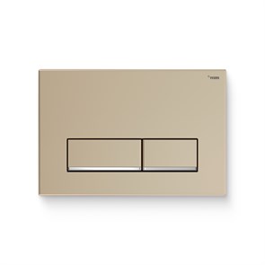 Кнопка смыва РЕХАУ NOVA LONG 002 пластик, золотой, матовый, нижняя полоса клавиш хром, глянцевый 918288