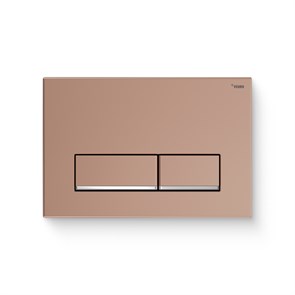 Кнопка смыва РЕХАУ NOVA LONG 002 пластик, розовое золото, нижняя полоса клавиш хром, глянцевый 918243