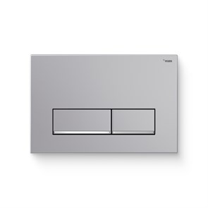 Кнопка смыва РЕХАУ NOVA LONG 002 пластик, серебро, матовый, нижняя полоса клавиш хром, глянцевый 918278