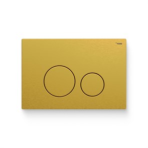 Кнопка смыва РЕХАУ NOVA ORB STEEL нержавеющая сталь, брашированное титановое золото, матовый 918240