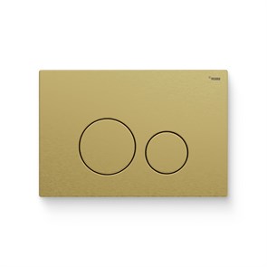 Кнопка смыва РЕХАУ NOVA ORB STEEL нержавеющая сталь, брашированное циркониевое золото, матовый 918302