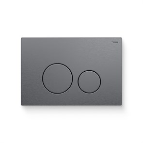 Кнопка смыва РЕХАУ NOVA ORB STEEL нержавеющая сталь, брашированный графитовый, матовый 918292