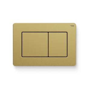 Кнопка смыва РЕХАУ NOVA PUBLIC антивандальная нерж. сталь, брашир. циркониевое золото, матовый 918254