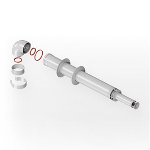 Комплект коаксиального дымохода KITURAMI D60/100, 