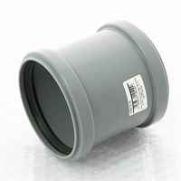 Муфта PP-H двухраструбная серая HT HTMM Дн 90 б/нап в/к 858787