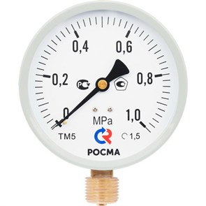 Манометр ТМ-510Р.00 100/10 (M20х1,5, 0-10 бар, 1,5) M2 радиальный 916188