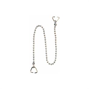 Цепочка (L450мм) из нержавейки с треугольными держателями 918093