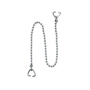 Цепочка (L450мм) латунная с треугольными держателями; цвет-хром 918092