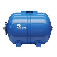 Бак расширительный  50л для водоснабжения WESTER(горизонт-й) (присоединение 1