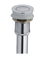 Выпуск для сифона click-clack цельномет. пробка 38мм с  переливом F66-2 (хром) 518437