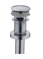 Выпуск для сифона click-clack цельномет. пробка 62мм с переливом F65-2 (хром) 518436