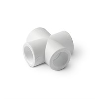 PP-R Крестовина переходная Белая  32-25 881094