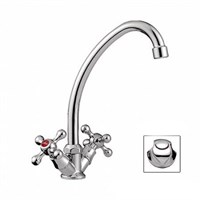 Смеситель для кухни 1/2 кер L4026 Ledeme ЭСТАЙП, силумин 502766