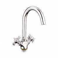 Смеситель для кухни 1/2 кер L4311-2 Ledeme высокий излив, силумин 518354