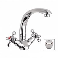 Смеситель для кухни 1/2 кер L4409 Ledeme ПЕНТА лит нос, силумин 504220