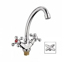 Смеситель для кухни 1/2 кер L5920 Ledeme с лат.гайкой, латунь 516850