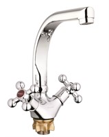 Смеситель для кухни 1/2 кер Glauf QTZ4-D856 КРЕСТ п/гайку 513907