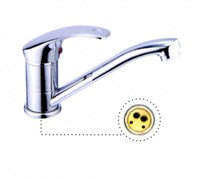 Смеситель для кухни 35к L4536 Ledeme б/отв кор излив, латунь 502742