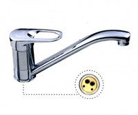 Смеситель для кухни 40к L4204 Ledeme с отв, латунь 501828