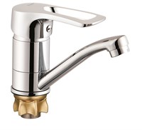 Смеситель для кухни 40к Glauf 4G4-B181 ЛАТ кор. излив, п/гайку 510117