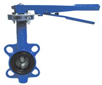 Затвор поворотн дисковый ручн ДУ-100 PN16 (темп -30 +130, диск-чугун, уплотн-резина EPDM) 511875