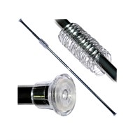 Карниз для ванной хром 1,10*2,10 с кольцами 503444